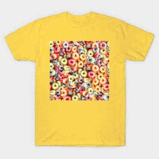 Funny Breakfast Cereal Costume Fruit Circles T-Shirt